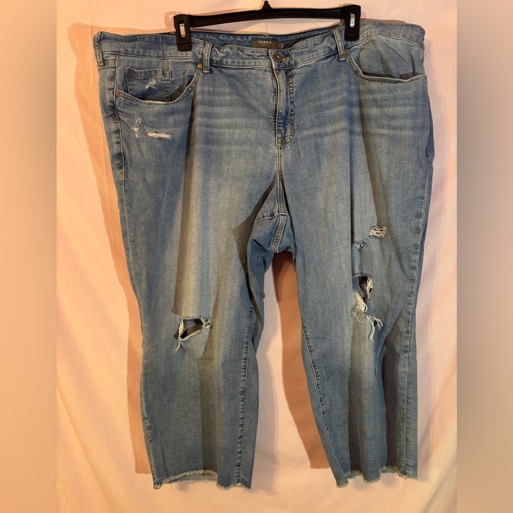 Torrid Crop Boyfriend Vintage Stretch